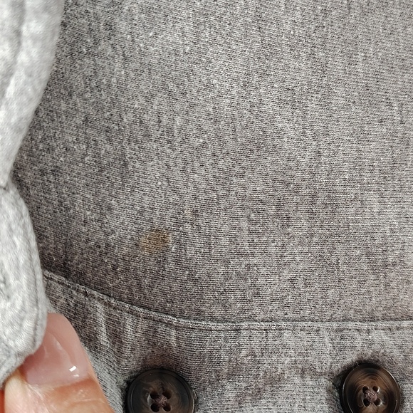 Duluth Trading Co Pullover Mens Cotton Shirt Size 2XL Long Tail Gray Read Below - Picture 4 of 6